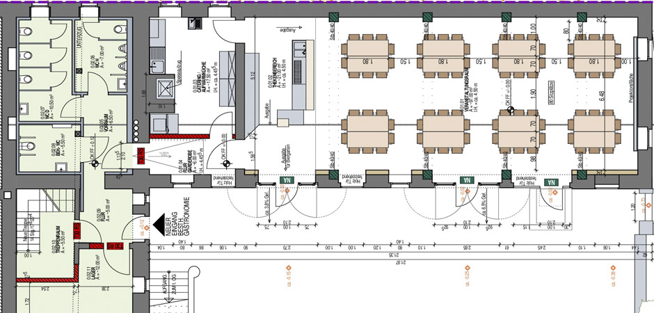 Planung Tischverteilung Jagdschloss Karlsbrunn